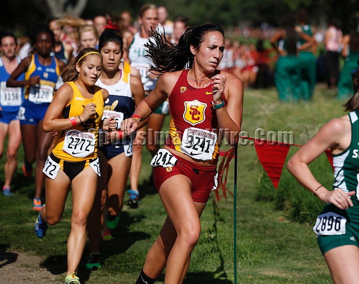 2014StanfordCollWomen-100.JPG - College race at the 2014 Stanford Cross Country Invitational, September 27, Stanford Golf Course, Stanford, California.